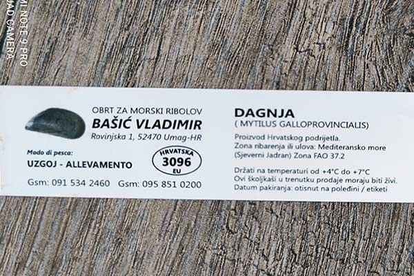 Dagnje, datule, pedoći, mušule - uzgajalište školjaka u Savudrijskoj vali